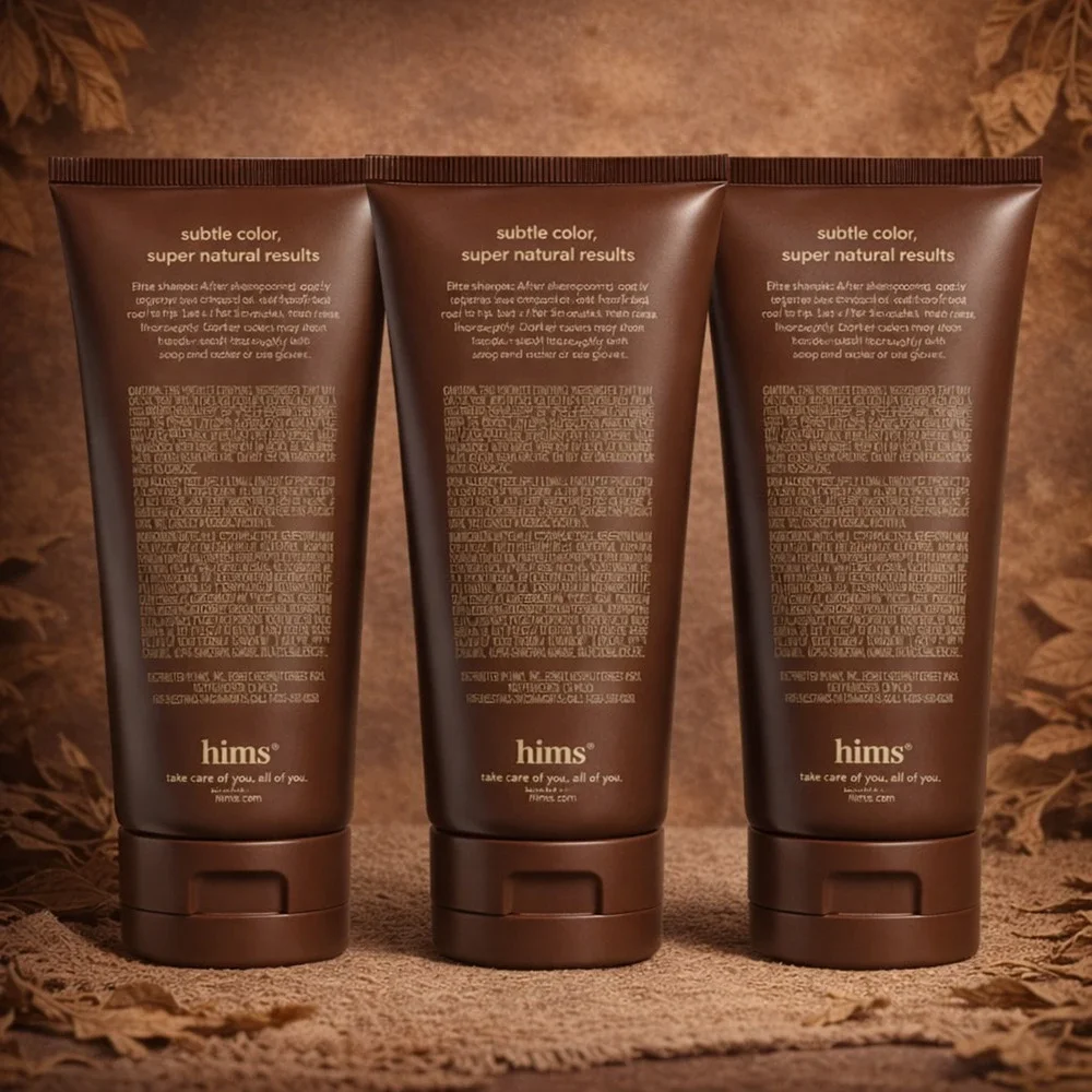 Hims Under Cover Hair Color + Conditioner Medium Brown Gray Blending Vegan